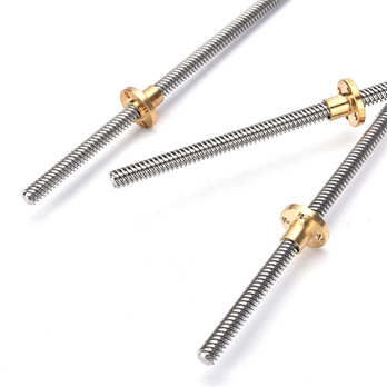 8MM Thread 300/400/500mm Lead Screw with Copper Nut HU for 3D printer