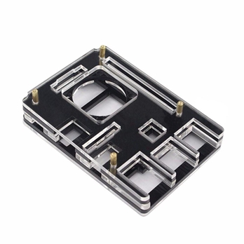6 Layer Acrylic Transparent Clear Case Enclosure Box w/ Cooling Fan For Raspberry Pi 3
