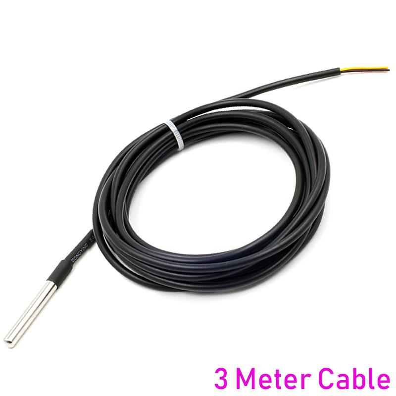 DS18B20 Temperature Probe Sensor [3Meters Cable]
