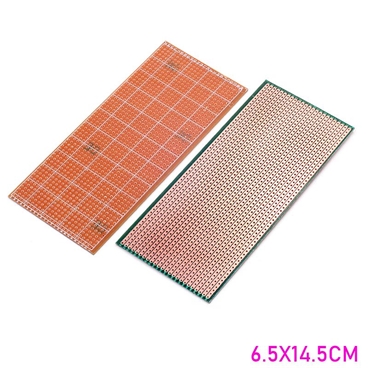 6.5X14.5cm Stripboard Veroboard Uncut PCB Platine Single Side Circuit Board