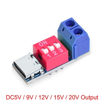 DC5V 9V 12V 15V and 20V USB-C PD Trigger Board Module