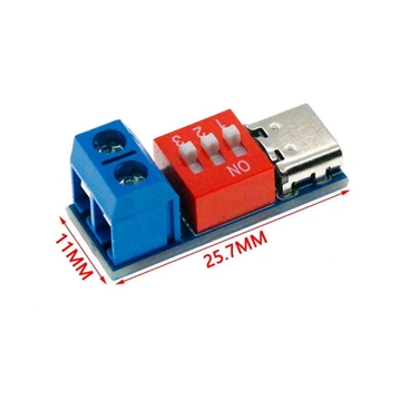 DC5V 9V 12V 15V and 20V USB-C PD Trigger Board Module