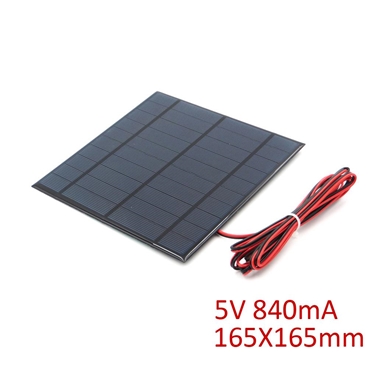 5V 840mA Solar Panel with Cable